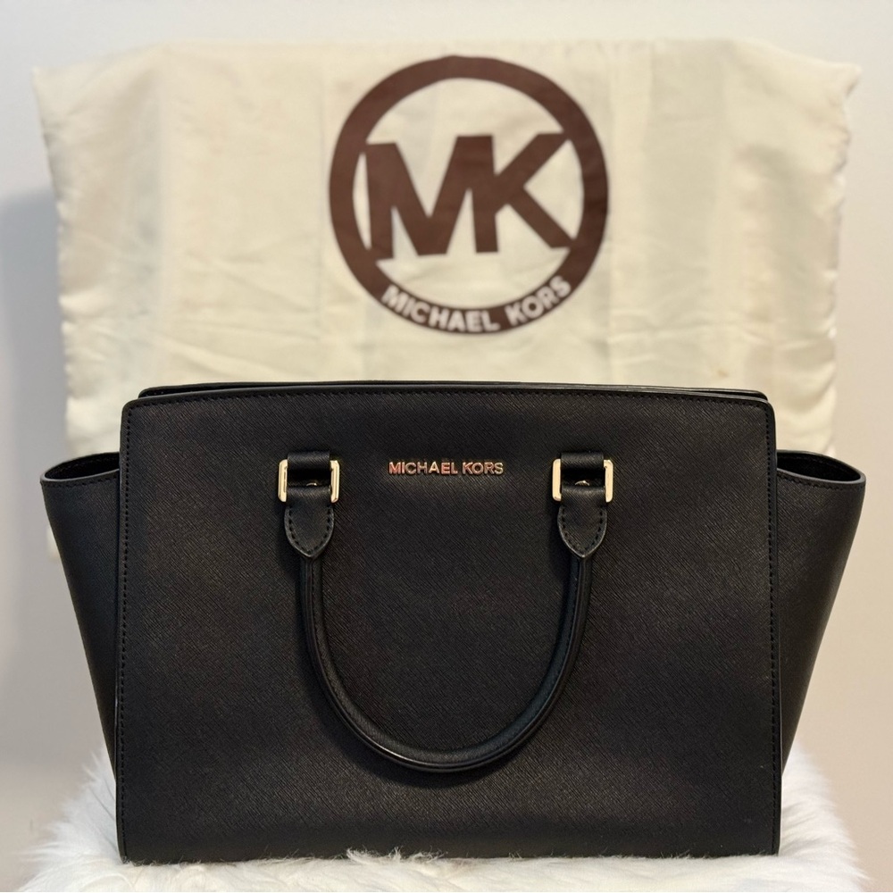 Michael Kors Selma Large Saffiano Leather Satchel